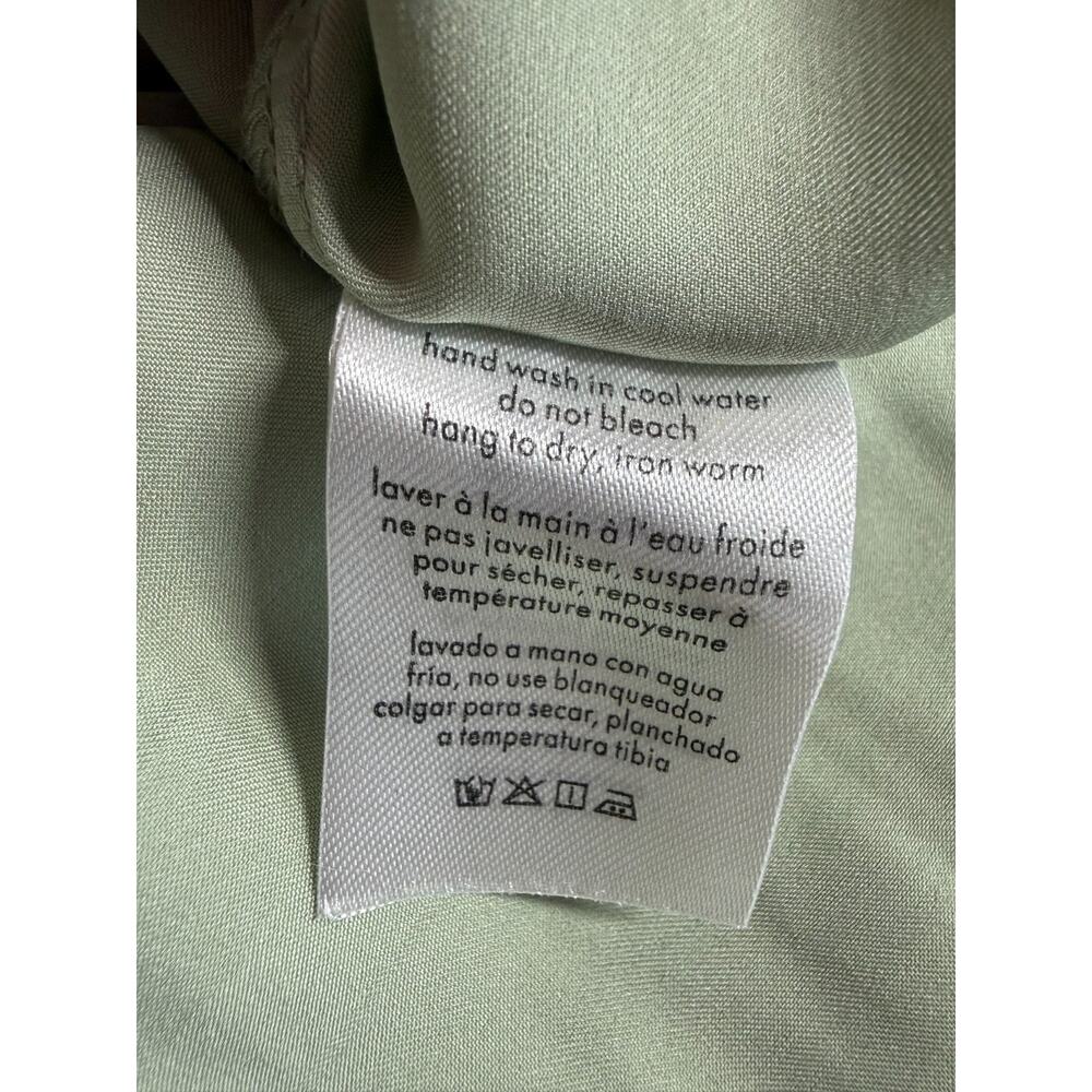 WeWoreWhat Sage Green Satin High-Low Maxi Dress - Picture 15 of 15